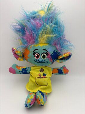 Trolls Harper Pastel Multi Coloured Troll Plush Toy Plush Stuffie  (SKU: 735TO)